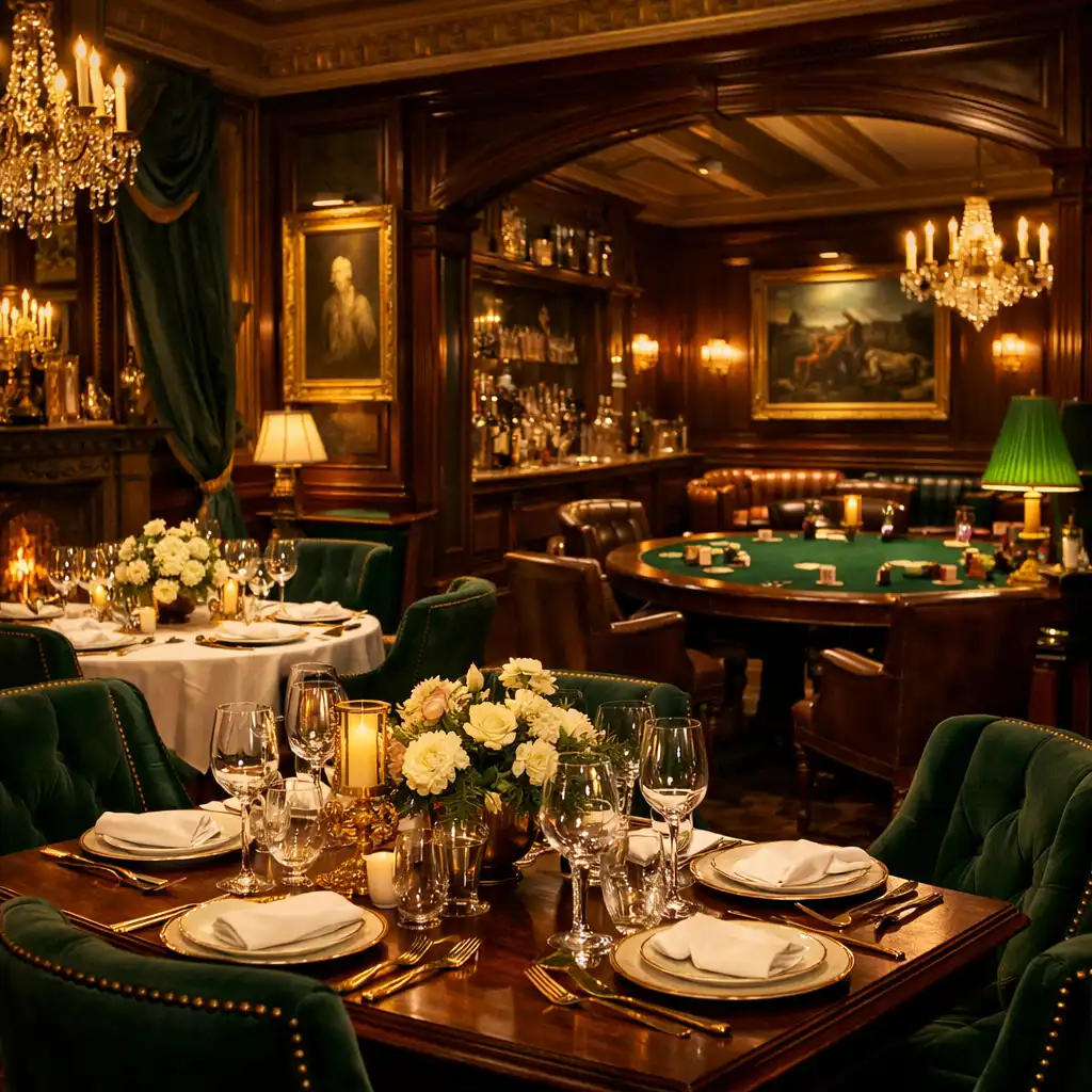 Elegáns fine dining terem és exkluzív privát póker lounge a Keletoriában