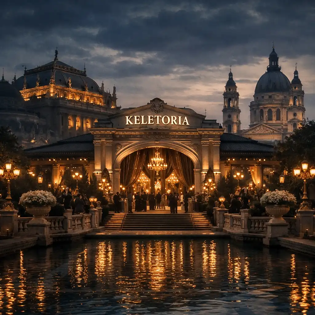 Kilátás a Keletoria környékéről Budapest ikonikus nevezetességeire